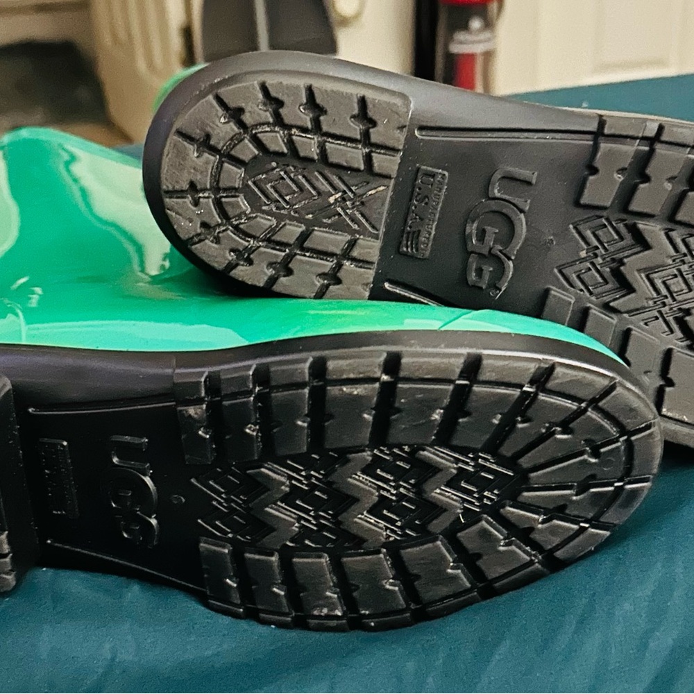 UGG Green and Black Rain & Snow Boots with Durable Traction